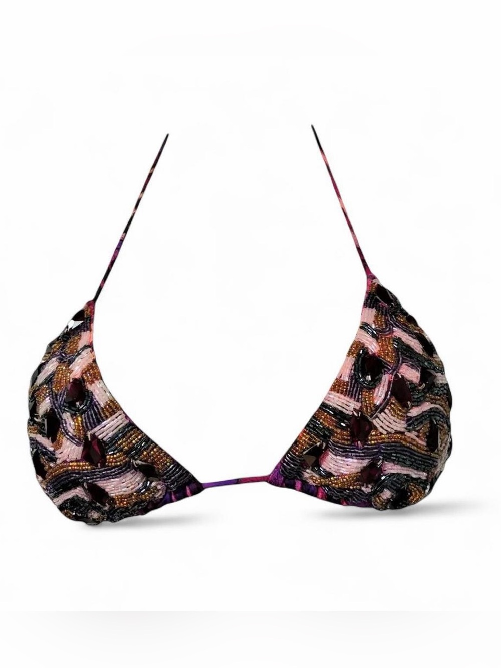 Vintage Y2K Victoria’s Secret Very Sexy Jeweled Beaded Bikini Top mcBling Medium
